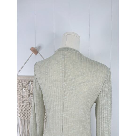 Intimately Free People Aura Layering Top Semi Sheer Long Sleeve Medium Sea Mist - Picture 9 of 11